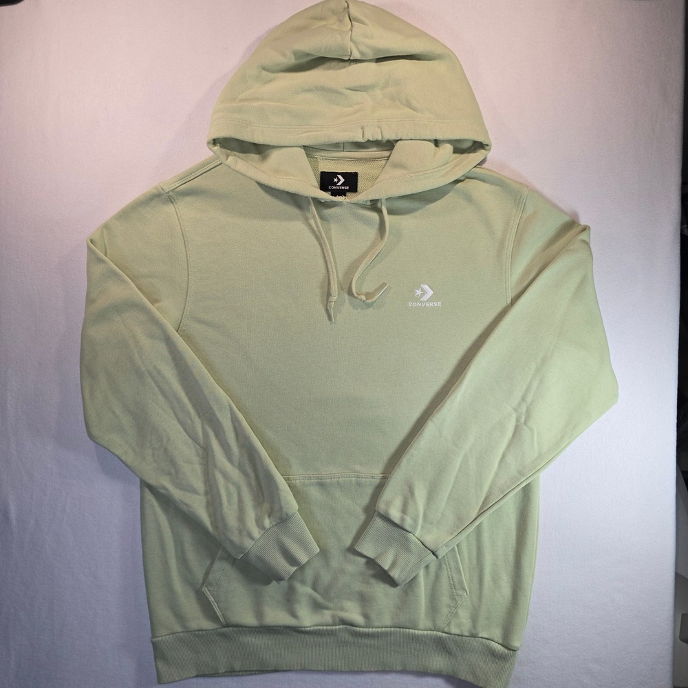 Unique Converse Pullover Hoodie Skeleton Graphic Sage Green Size Medium